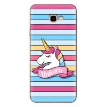Чохол для Самсунг J4+, J4 Плюс - (Єдинорожки - Новинки) (AlphaPrint) (Unicorn)