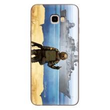 Чехол с принтом (Русский корабль...) для Самсунг Ж4+, Ж4 Плюс (AlphaPrint) – Русский корабль