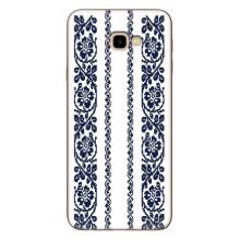 Силіконовый Чохол на Samsung Galaxy J4+, J4 Plus, J415 з картинкой Вишиванки – Синя вишиванка