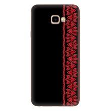 Силіконовый Чохол на Samsung Galaxy J4+, J4 Plus, J415 з картинкой Вишиванки – Вишиванка на чорному