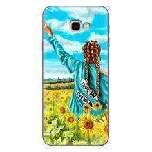 Чехол Стильные девушки на Samsung Galaxy J4+, J4 Plus, J415 – Девушка на поле
