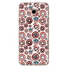 Чехол с Щитом Капитана Америки на Samsung Galaxy J4+, J4 Plus, J415 – Марвел щиты