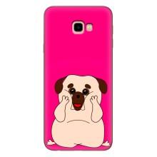 Чехол (ТПУ) Милые собачки для Samsung Galaxy J4+, J4 Plus, J415 (Веселый Мопсик)
