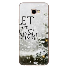 Новогодние, Праздничные Чехлы для Samsung Galaxy J4+, J4 Plus, J415 - 2024 год (Let it snow)