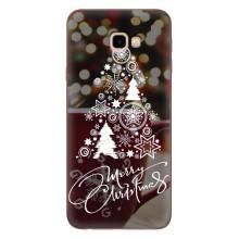 Рождественские Чехлы для Samsung Galaxy J4+, J4 Plus, J415 (VPrint) (Елочка узорная)