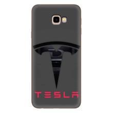 Силіконовий бампер з картинкою машини на Samsung Galaxy J4+, J4 Plus, J415 – Logo TESLA
