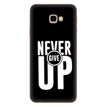 Силиконовый Чехол на Samsung Galaxy J4+, J4 Plus, J415 с картинкой Nike (Never Give UP)