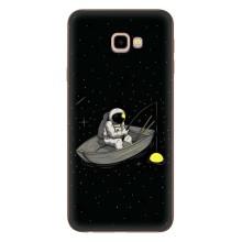 Силиконовый Чехол с принтом "Космонавты" на Samsung Galaxy J4+, J4 Plus, J415 – Космонавт на рыбалке