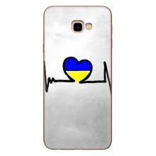 Силиконовый Чехол на Samsung Galaxy J4+, J4 Plus, J415 (Я-Украина) – Украинская кардиограмма