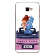 Силиконовый Чехол на Samsung Galaxy J4+, J4 Plus, J415 с картинкой Стильных Девушек – Девушка на машине