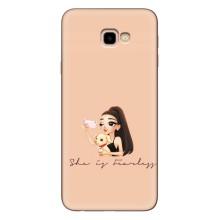 Силиконовый Чехол на Samsung Galaxy J4+, J4 Plus, J415 с картинкой Стильных Девушек – С собакой