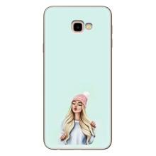 Силиконовый Чехол на Samsung Galaxy J4+, J4 Plus, J415 с картинкой Стильных Девушек – В шапке