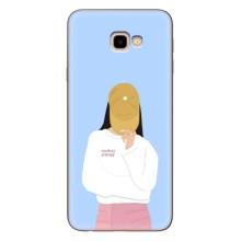 Силиконовый Чехол на Samsung Galaxy J4+, J4 Plus, J415 с картинкой Стильных Девушек – Желтая кепка