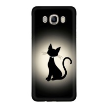 Чехол с принтом для Samsung Galaxy J5 2016 / J510 / J5108 (AlphaPrint) Модные коты – Силуэт котика