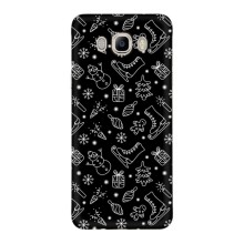 Новогодние, Праздничные Чехлы для Samsung Galaxy J5 2016 / J510 / J5108 - 2024 год – Новогодний фон