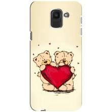 Чехлы для любимой на Самсунґ Дж6 2018 (VPrint) (Медвежата)
