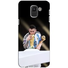 Чехлы Лео Месси Аргентина для Samsung Galaxy J6 2018, J600F (Кубок Мира)
