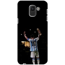 Чехлы Лео Месси Аргентина для Samsung Galaxy J6 2018, J600F (Лео Чемпион)