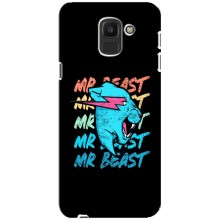 Чехлы Мистер Бист для Самсунг Дж6 2018 – logo Mr beast