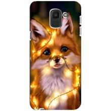 Чохли з картинкою Лисичка для Samsung Galaxy J6 2018, J600F (VPrint) (Лисичка в гірляндах)