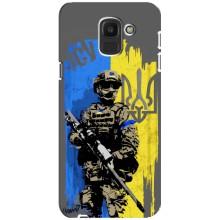 Чехлы с картинкой ЗСУ для Samsung Galaxy J6 2018, J600F (AlphaPrint) (АРТ солдат)