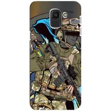 Чехлы с картинкой ЗСУ для Samsung Galaxy J6 2018, J600F (AlphaPrint) (Воїн ЗСУ)