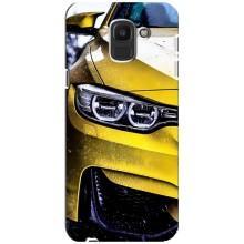 Чохли з Машинами на Самсунґ Дж6 2018 (VPrint) (Жовта машина)