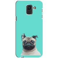 Бампер для Samsung Galaxy J6 2018, J600F с картинкой "Песики" – Собака Мопс