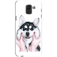 Бампер для Samsung Galaxy J6 2018, J600F з картинкою "Песики" – Собака Хаскі