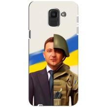 Чехол для Samsung Galaxy J6 2018, J600F (AlphaPrint - с принтом Зеленского) – Зеленский солдат