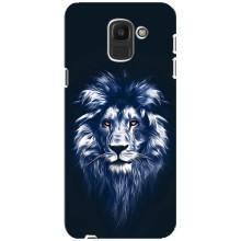 Чохол з картинкою ЛЕВ для Samsung Galaxy J6 2018, J600F (VPrint) (Синій Лев)