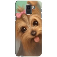 Чехол (ТПУ) Милые собачки для Samsung Galaxy J6 2018, J600F (Йоршенский терьер)