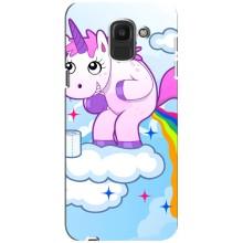 Чохол Unicorn на Samsung Galaxy J6 2018, J600F (Веселка Єдиноріга)