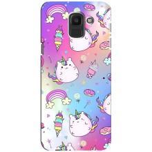 Чохол Unicorn на Samsung Galaxy J6 2018, J600F (Веселка і Єдинорог)