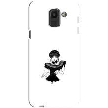 Чохли Венсдей на Samsung Galaxy J6 2018, J600F Уенсдей (AlphaPrint) (танець Венздей)