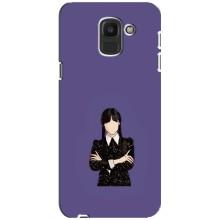 Чохли Венсдей на Samsung Galaxy J6 2018, J600F Уенсдей (AlphaPrint) (Венздей у чорному)
