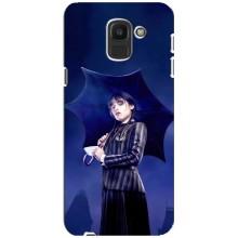 Чохли Венсдей на Samsung Galaxy J6 2018, J600F Уенсдей (AlphaPrint) (Венздей з парасолькою)