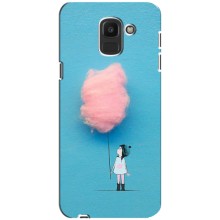 Дівчачий Чохол для Samsung Galaxy J6 2018, J600F (Дівчинка з хмаринкою)