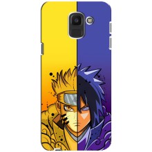 Купить Чехлы на телефон с принтом Anime для Самсунг J6 (2018) (Naruto Vs Sasuke)