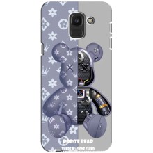 Силиконовый чехол для Samsung Galaxy J6 2018, J600F (Медведь Louis Vuitton)