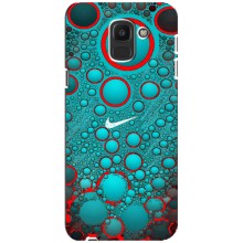 Силиконовый Чехол на Samsung Galaxy J6 2018, J600F с картинкой Nike (Найк зеленый)