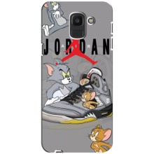 Силиконовый Чехол Nike Air Jordan на Самсунг J6 (2018) (Air Jordan)