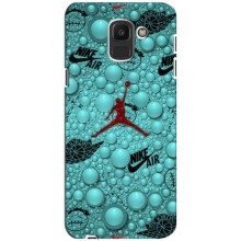 Силиконовый Чехол Nike Air Jordan на Самсунг J6 (2018) (Джордан Найк)
