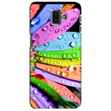 Чехлы (ART) Цветы на Samsung Galaxy J6 Plus, J6 Plus, J610 (VPrint) (Семицветик)