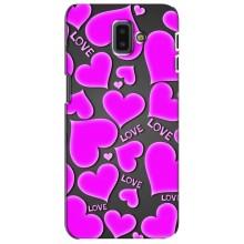 Чехлы для любимой на Самсунг J6 Плюс, J6+ 2018 (J610) (VPrint) (Pink hearts)