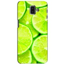 Чехлы с Фруктами для Samsung Galaxy J6 Plus, J6 Plus, J610 (VPrint) (Лайм)