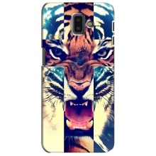 Чохли з зображенням різних тварин на Samsung Galaxy J6 Plus, J6 Plus, J610 (Яскравий Тигр)