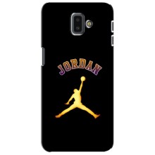 Чехлы для Samsung Galaxy J6 Plus, J6 Plus, J610 - с картинкой JORDAN (AlphaPrint) (Jordan Gold)