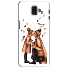 Чехол с печатью для Samsung Galaxy J6 Plus, J6 Plus, J610 - (Мама с ребенком) (AlphaPrint) – Дочка и мама