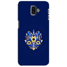 Чохли для Samsung Galaxy J6 Plus, J6 Plus, J610 Укр. Символіка (AlphaPrint) (Квітковий Герб)